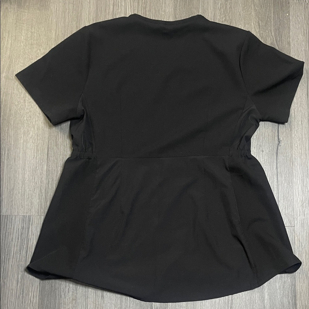 Figs Women's Classic Black Short Sleeve Top Maternity Scrub - Picture 4 of 4